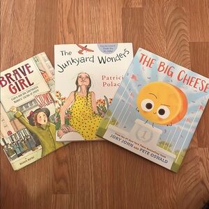 Children's Book Set - Brave Girl, Junkyard Wonders, The Big Cheese